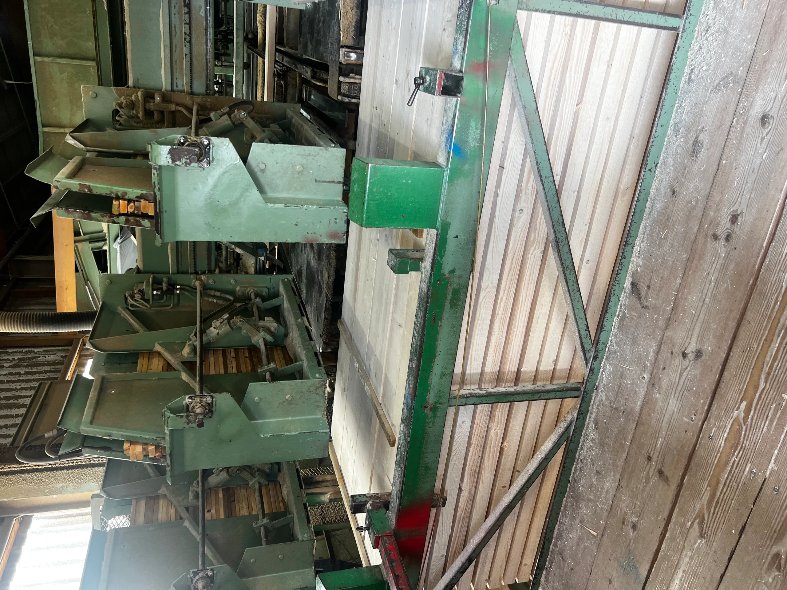 Schnittholz Sortierlinie